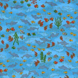 Chiyogami 850C Dolphins & Fish